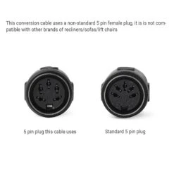2 Pin To 5 Pin Power Conversion Cable For La-Z-Boy Recliners/Sofas/Lift Chairs -Life Easy Supply 0206 f7d0e34a 4647 48e7 953c 90db95b3ff57