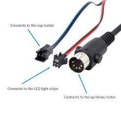 EMoMo RemoP4043F2 Switch For Recliner Lift Chair Home Theater Chair 3 Button -Life Easy Supply 0344 a171aeab f2e9 4402 9948 7cfa1bd471b3