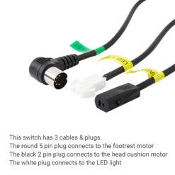 23300080X000(B) Recliner Side Switch 7 Button With USB 9 23300080X000(B) Recliner Side Switch 7 Button With USB -Life Easy Supply 0390