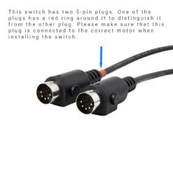 KDH104B-001 4 Button Switch For Power Recliner Or Lift Chair With Dual 5 Pin Plug 7 KDH104B-001 4 Button Switch For Power Recliner Or Lift Chair With Dual 5 Pin Plug -Life Easy Supply 0425