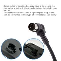 4 Button Remote Controller With 90° 5 Pin Plugs For Power Recliner Or Lift Chairs -Life Easy Supply 17560