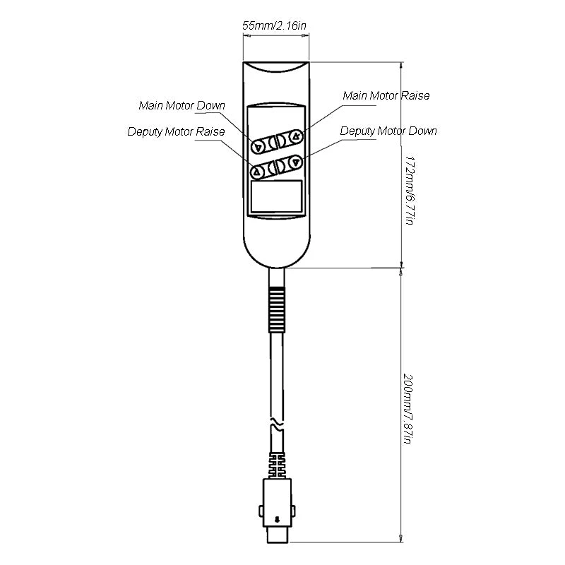 Universal Replacement Remote Control Switch For Power Recliner Lift Chair - 4 Button 5 Pins 4 Universal Replacement Remote Control Switch For Power Recliner Lift Chair - 4 Button 5 Pins - Image 2