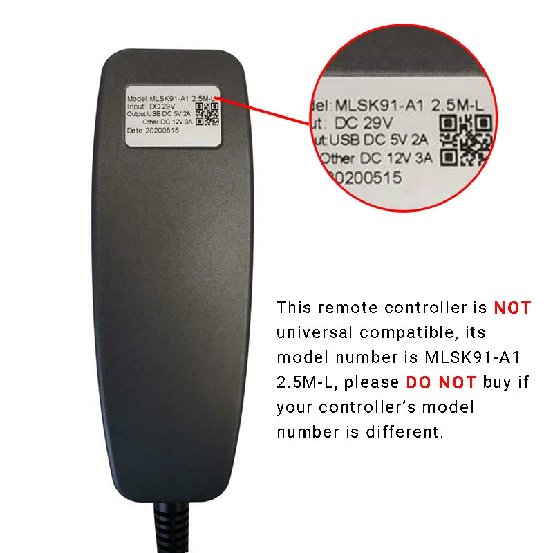 MLSK91-A1 Remote Controller For Recliner Chairs 11 Buttons 8 Pin Plug W/USB & Control Box 4 MLSK91-A1 Remote Controller For Recliner Chairs 11 Buttons 8 Pin Plug W/USB & Control Box - Image 2