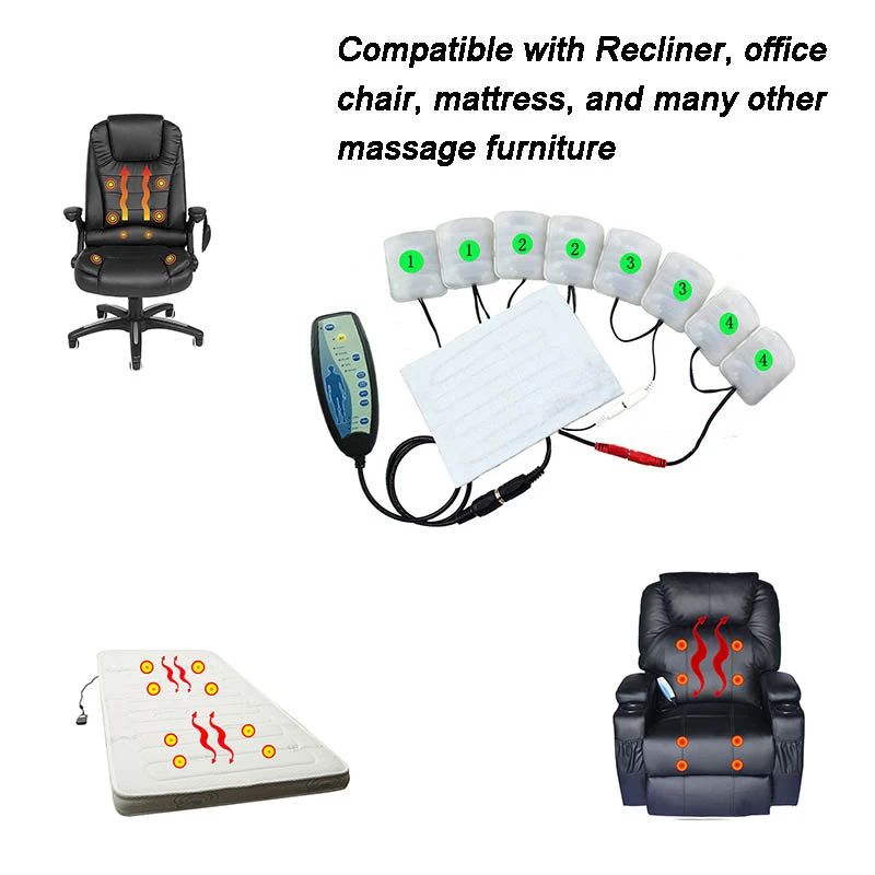 Vibration & Heat Massage System For Recliner Office Chair And Massage Mattress 4 Vibration & Heat Massage System For Recliner Office Chair And Massage Mattress - Image 2