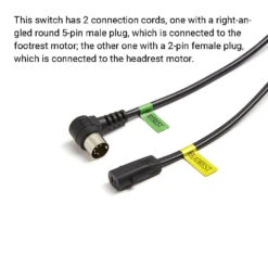 WPS5C10W-005 23300047X000 5 Button Switch For Recliner Lift Chair -Life Easy Supply 3X4A1985 e9f42813 5664 4b55 ba64 5eb8fec4cbab