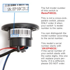 EMoMo RemoP40C2L 3 Button Switch With USB Charging Port -Life Easy Supply 3X4A2060