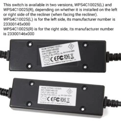 RMT WPS4C10025 4 Button Switch W/ USB Backlit For Recliner Lift Chair -Life Easy Supply 3X4A8731