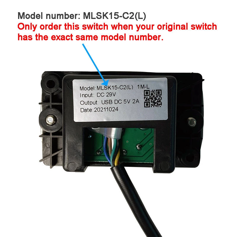 Mulin MLSK15-C2(L) Switch 4 Button Controller With USB For Recliner Lift Chair Couch Etc. 5 Mulin MLSK15-C2(L) Switch 4 Button Controller With USB For Recliner Lift Chair Couch Etc. - Image 3