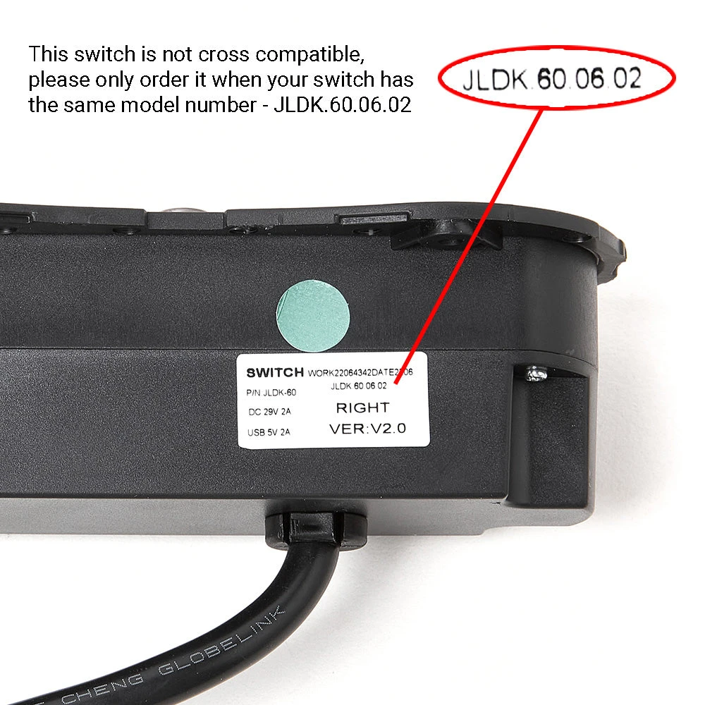 OKIN JLDK.60.06.02 Switch For Recliner Lift Chair 6 Button With USB 6 OKIN JLDK.60.06.02 Switch For Recliner Lift Chair 6 Button With USB - Image 4