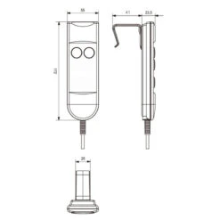 Universal 2 Button 5 Pin Remote Controller For Lifting Chair Replacement Recliner Switch -Life Easy Supply 5 41730df1 5813 4a81 82bb 5d63ec1d76e4