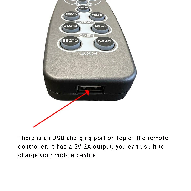 MLSK91-A1 Remote Controller For Recliner Chairs 11 Buttons 8 Pin Plug W/USB & Control Box 7 MLSK91-A1 Remote Controller For Recliner Chairs 11 Buttons 8 Pin Plug W/USB & Control Box - Image 5