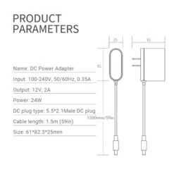 Power Adapter For Recliner Massage System 12V 2A DC5.5*2.1 15 Power Adapter For Recliner Massage System 12V 2A DC5.5*2.1 -Life Easy Supply 7 cde1ea97 badc 48d3 ab0e 4c76a77157c5