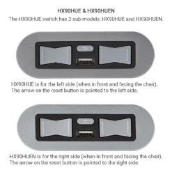 EMoMo HX90HUE/HX90HUEN Switch 5 Button 5 Pin With USB Port For Lift Chair And Power Recliner -Life Easy Supply HUE HUEN