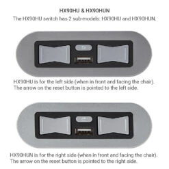 EMoMo HX90HU/HX90HUN Switch 5 Button 5 Pin With USB Port For Lift Chair And Power Recliner -Life Easy Supply HX90HU HX90HUN