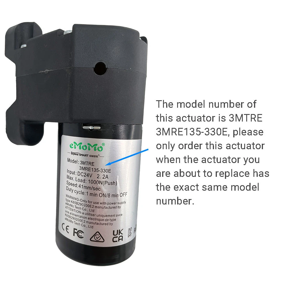 EMoMo 3MTRE 3MTRE135-330E Linear Actuator For Recliner/lift Chair 4 EMoMo 3MTRE 3MTRE135-330E Linear Actuator For Recliner/lift Chair - Image 2
