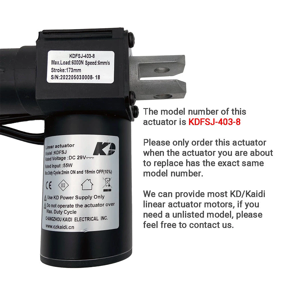 Kaidi KDFSJ-403-8 Linear Actuator For Recliner/lift Chair 4 Kaidi KDFSJ-403-8 Linear Actuator For Recliner/lift Chair - Image 2