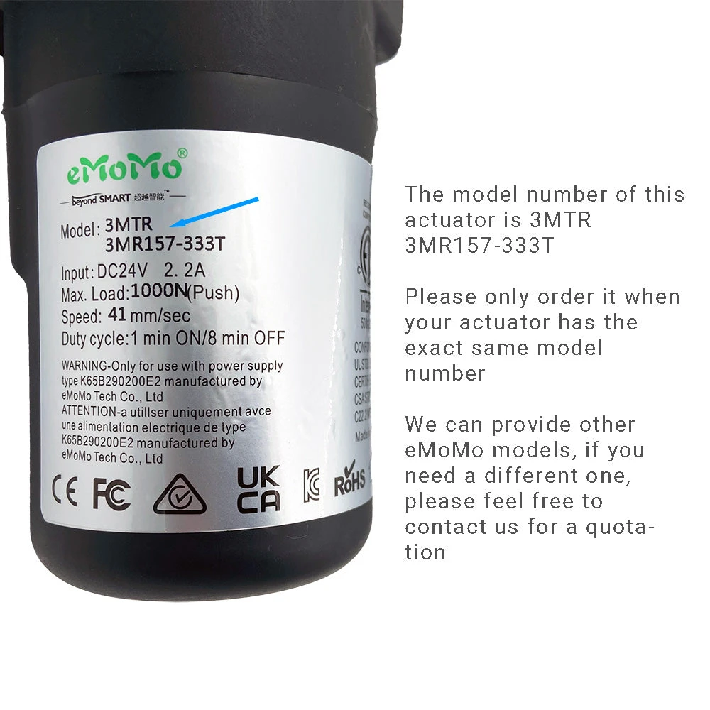 EMoMo 3MTR 3MR157-333T Linear Actuator For Recliner/lift Chair 4 EMoMo 3MTR 3MR157-333T Linear Actuator For Recliner/lift Chair - Image 2