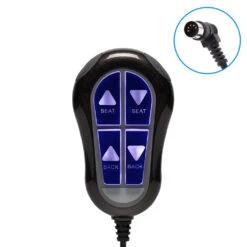 4 Button Remote Controller With 90° 5 Pin Plugs For Power Recliner Or Lift Chairs