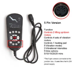 Replacement Massage Function Remote Handset Controller For Recliner Lift Chair -Life Easy Supply S3