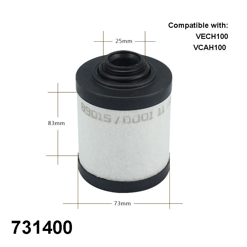 Exhaust Oil Mist Filter Replaces Rietschle 731400 For VECH100/VCAH100 Vacuum Pump 4 Exhaust Oil Mist Filter Replaces Rietschle 731400 For VECH100/VCAH100 Vacuum Pump - Image 2