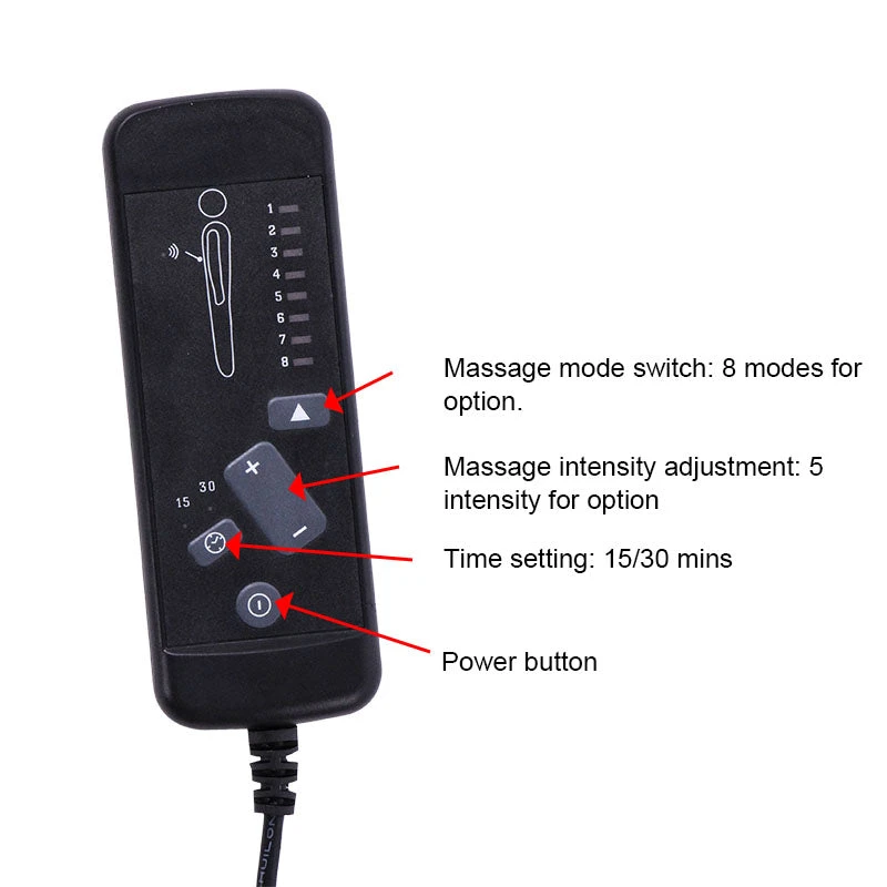 Replacement Vibration Massage Remote Handset Controller For Recliner Lift Chair 4 Replacement Vibration Massage Remote Handset Controller For Recliner Lift Chair - Image 2